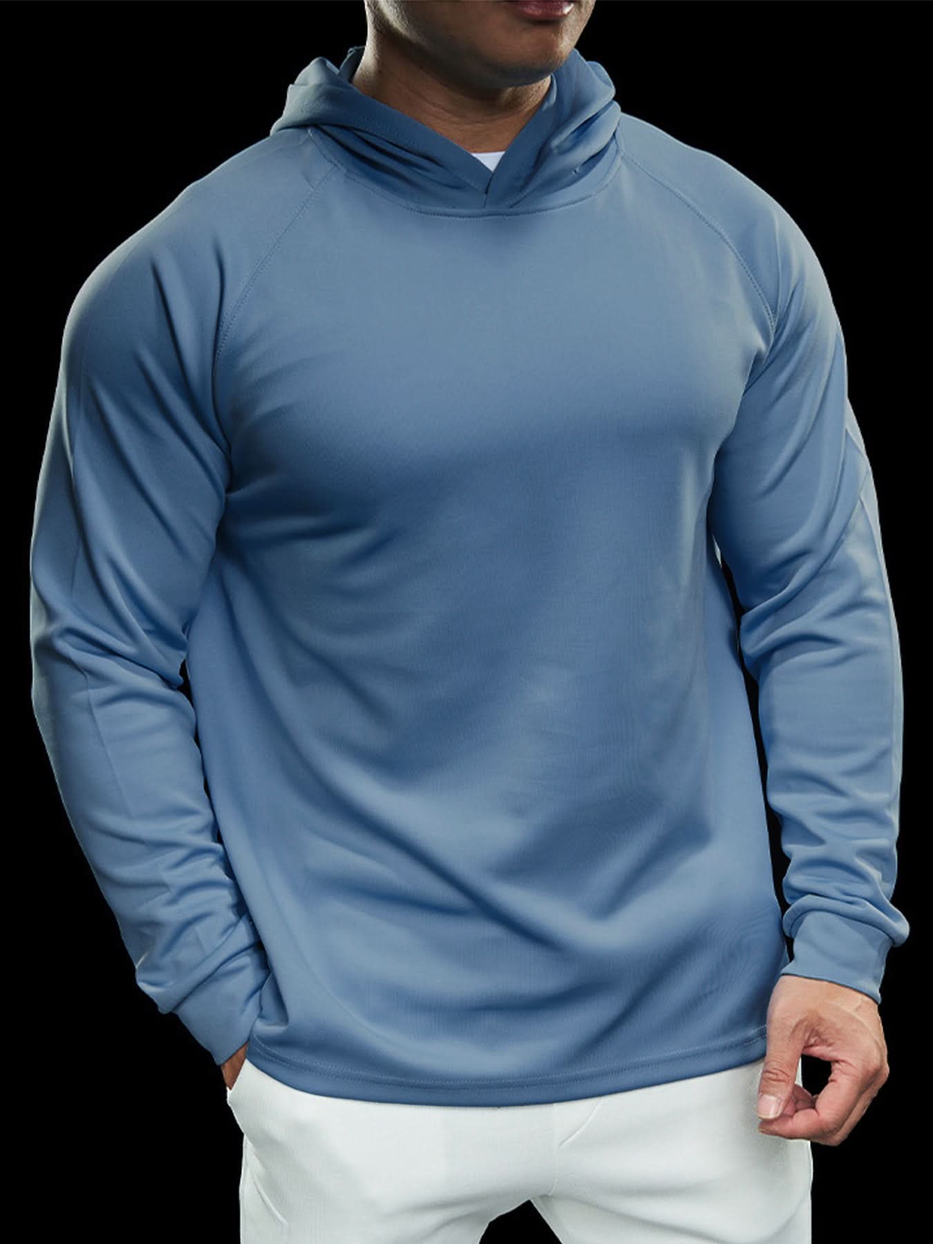 Sudadera Smoothblend Split Hem con gorrasucha