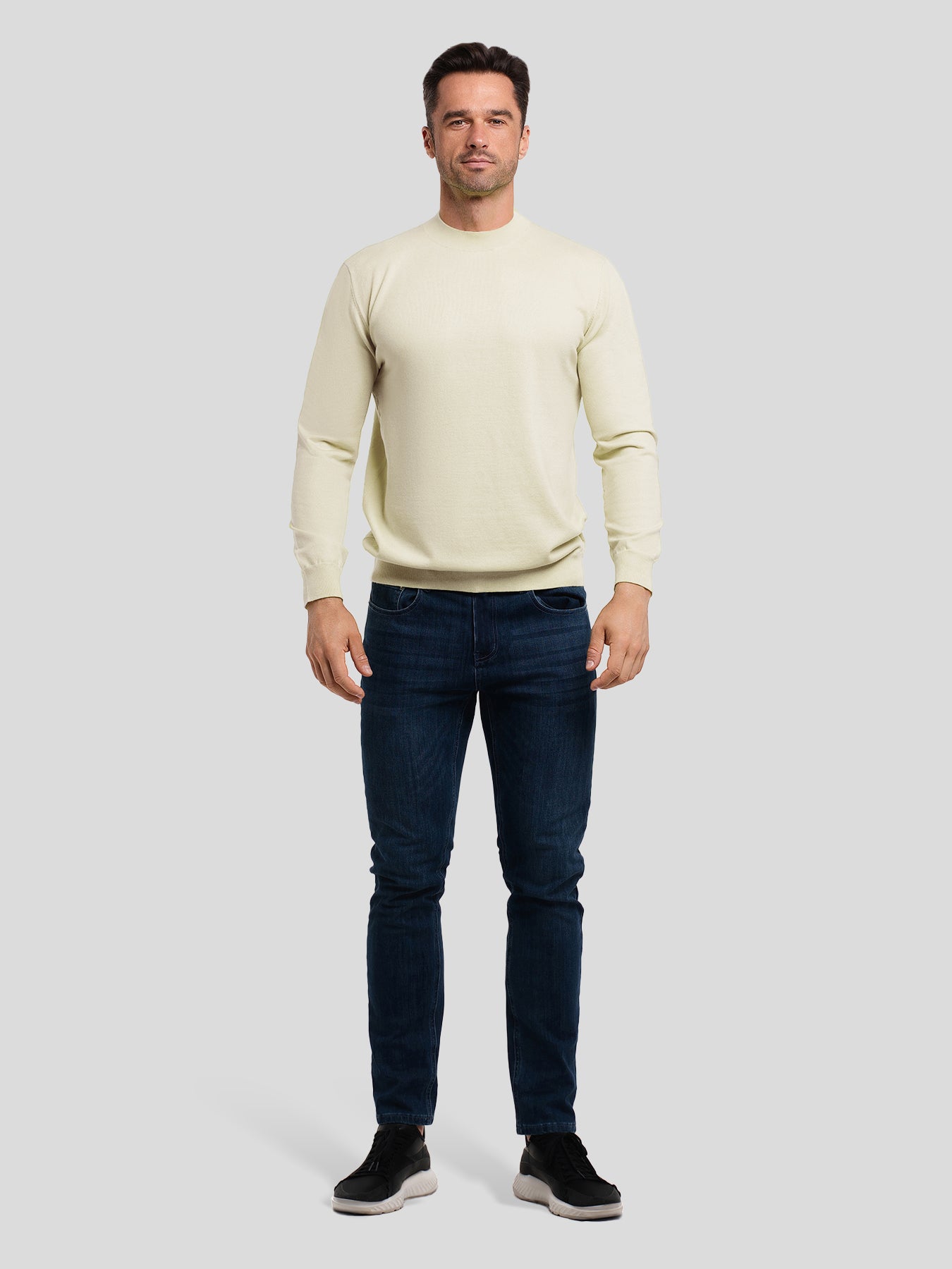 Gentletejido cuello redondo Sweater