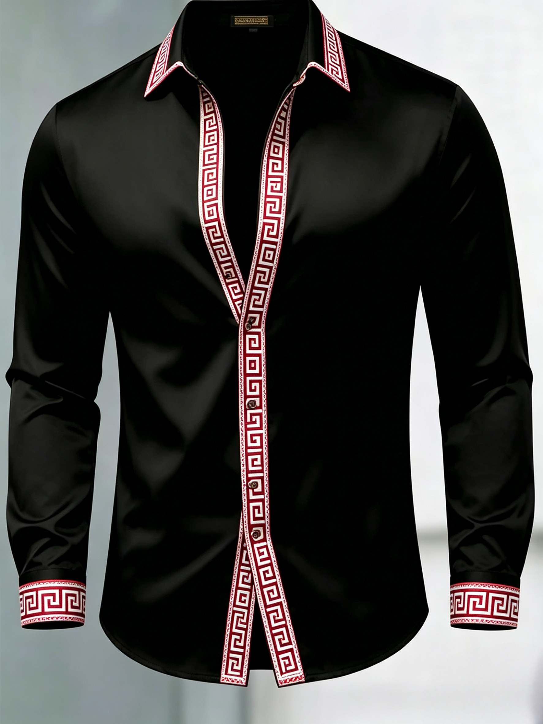 Camisa de lujo Gorgeous de manga larga para hombre