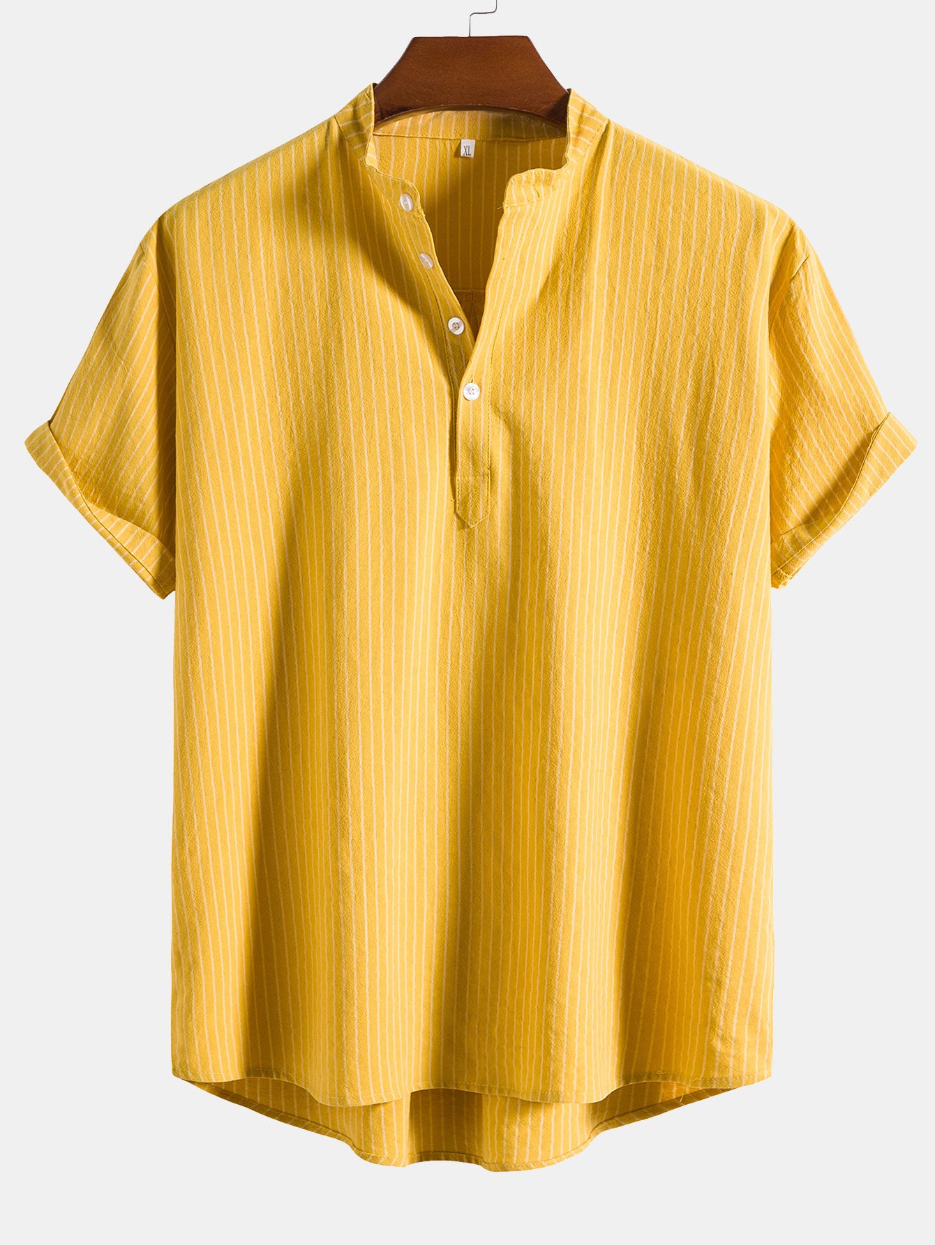 Man a rayas Henley camisas