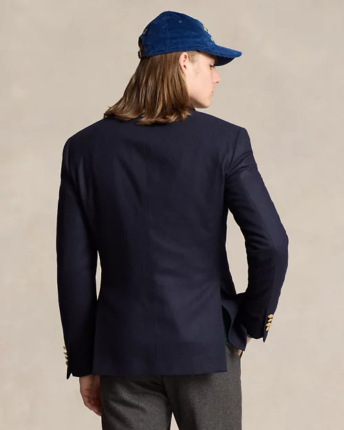 Blazer de franela de lana a medida de Polo para hombre - vista 4