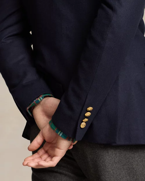Blazer de franela de lana a medida de Polo para hombre - vista 6