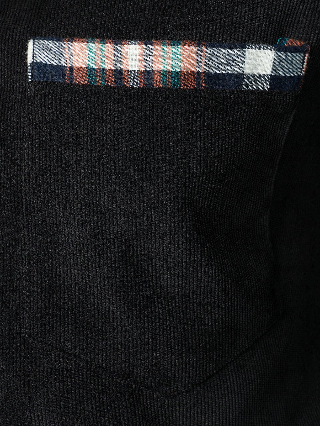 Camisa Corduroy a cuadros Panel Button Up