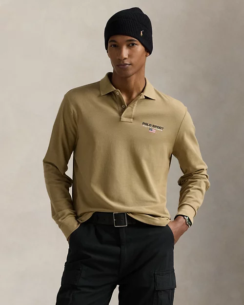 Camisa polo deportiva de malla de corte clásico para hombre - vista 3