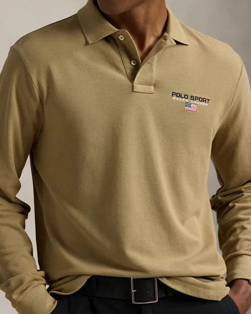 Camisa polo deportiva de malla de corte clásico para hombre - vista 7