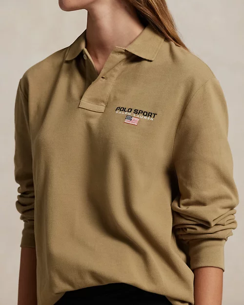 Camisa polo deportiva de malla de corte clásico para hombre - vista 8
