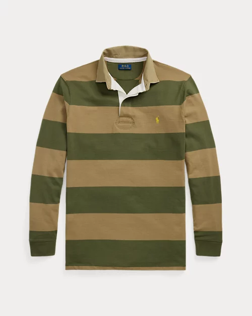 Camisa de rugby clásica de cuello caqui para hombre - vista 2