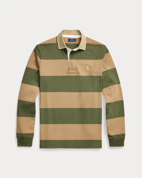 Camisa de rugby clásica de cuello caqui para hombre - vista 2