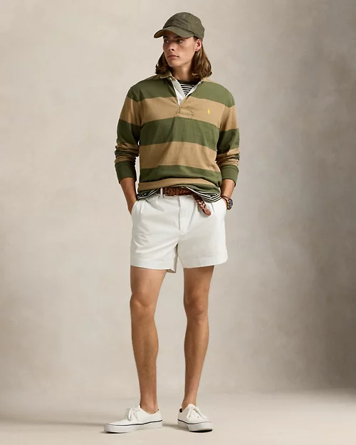 Camisa de rugby clásica de cuello caqui para hombre - vista 3