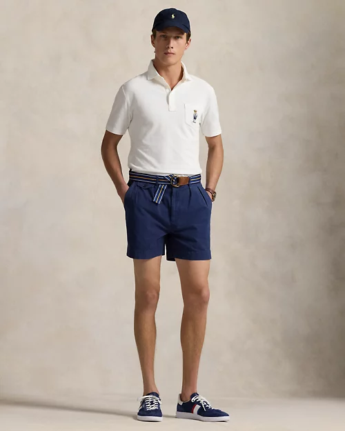 Camisa polo de malla con diseño de oso y ajustado personalizada para hombre - vista 3