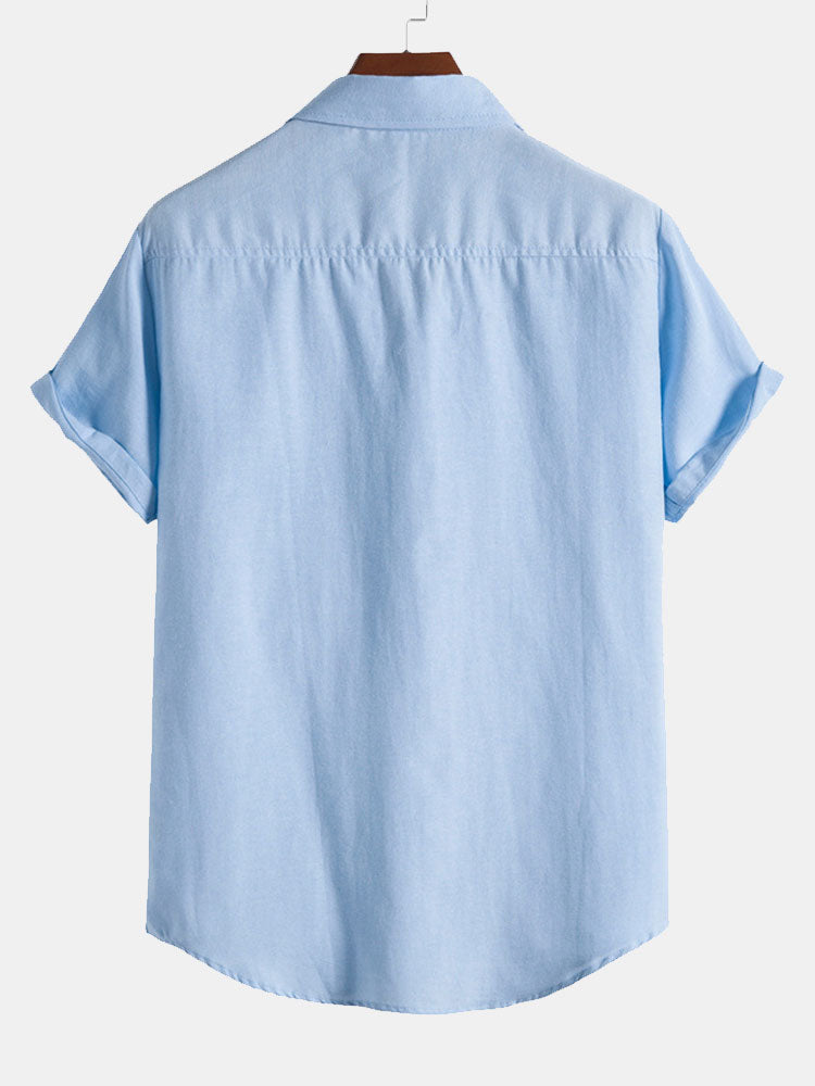 Camisa a rayas Patchpara trabajo Button Up