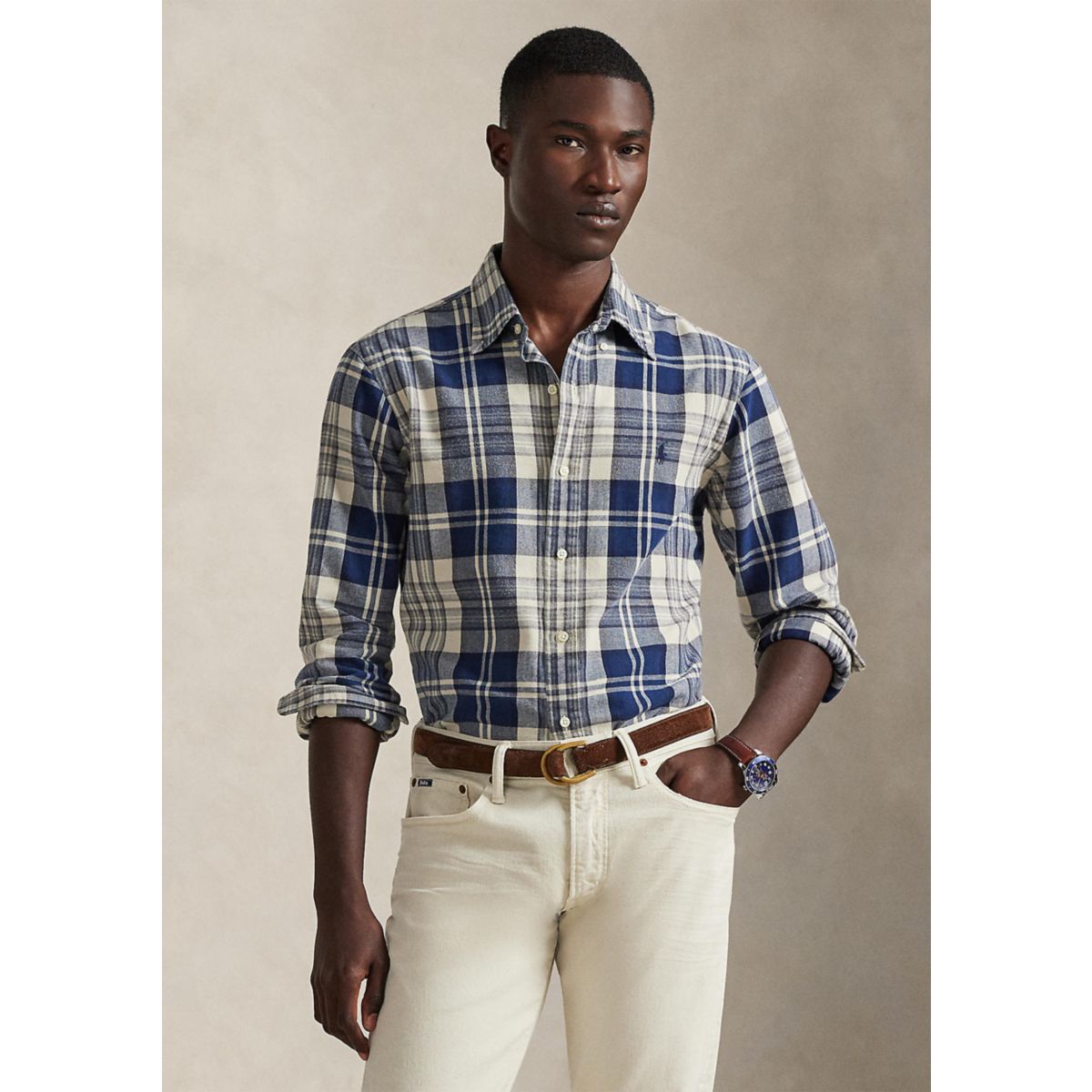 Men's Custom Fit Brushed Oxford Shirt - 3