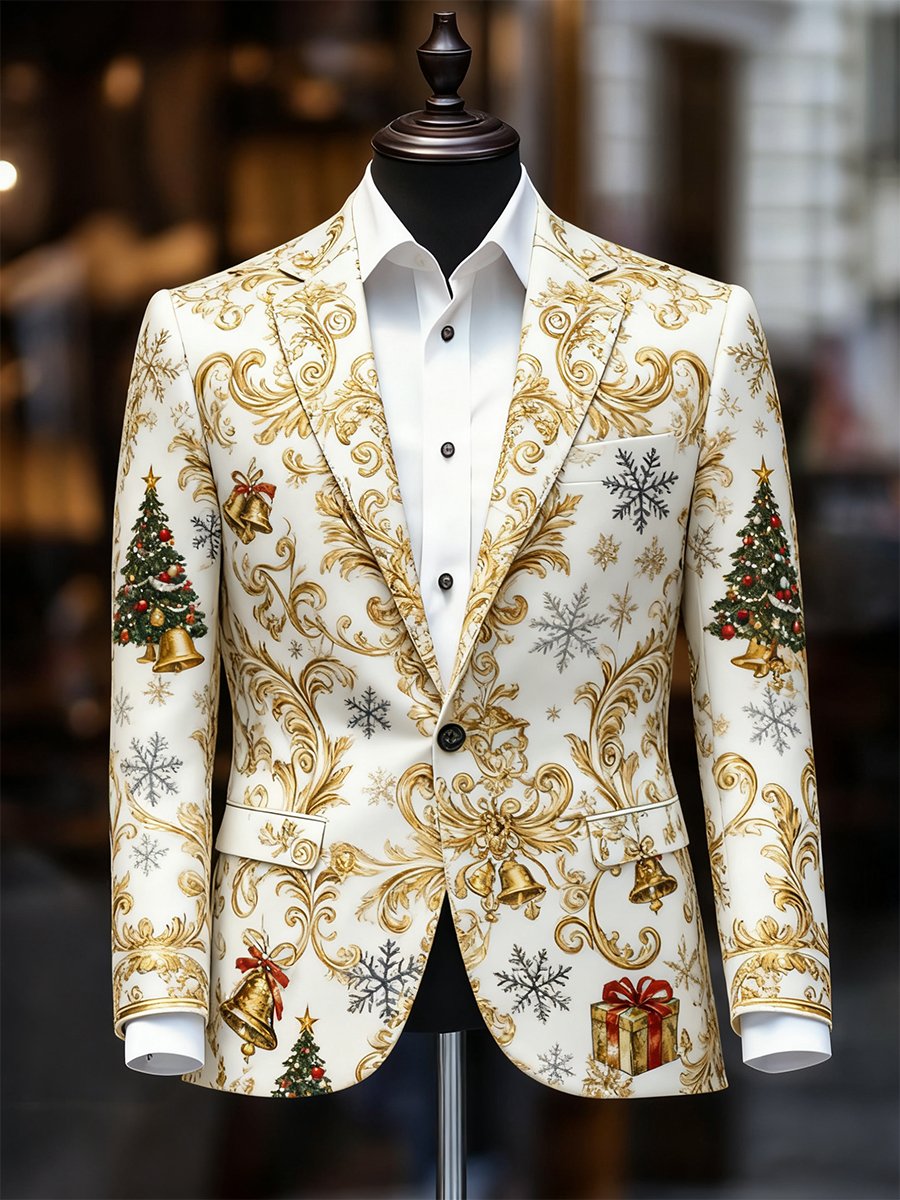 Ejecutivo casual Christmas Suit Outerwear para hombre