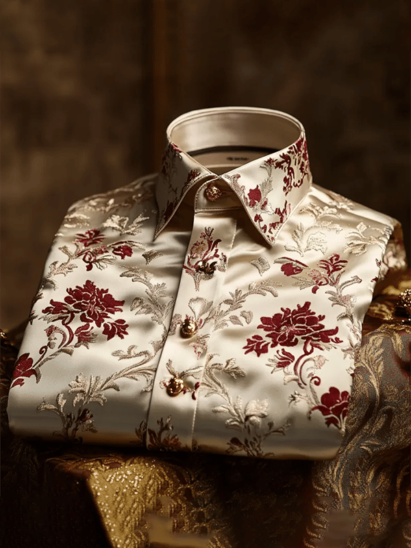Camisa de lujo Gorgeous de manga larga para hombre
