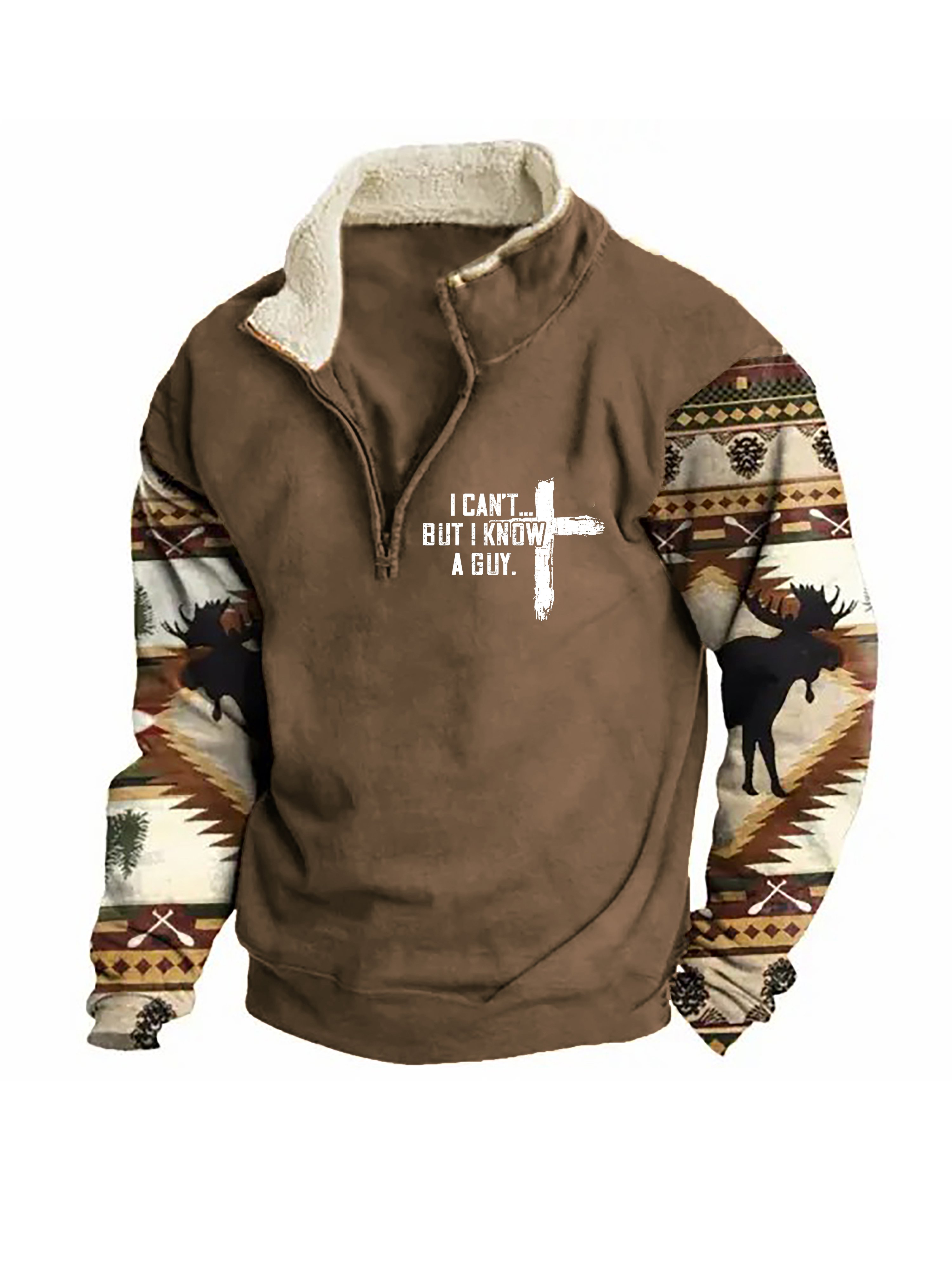 Sudadera I Can't But I Know A Guy Zip Colorblock Stand cuello para hombre