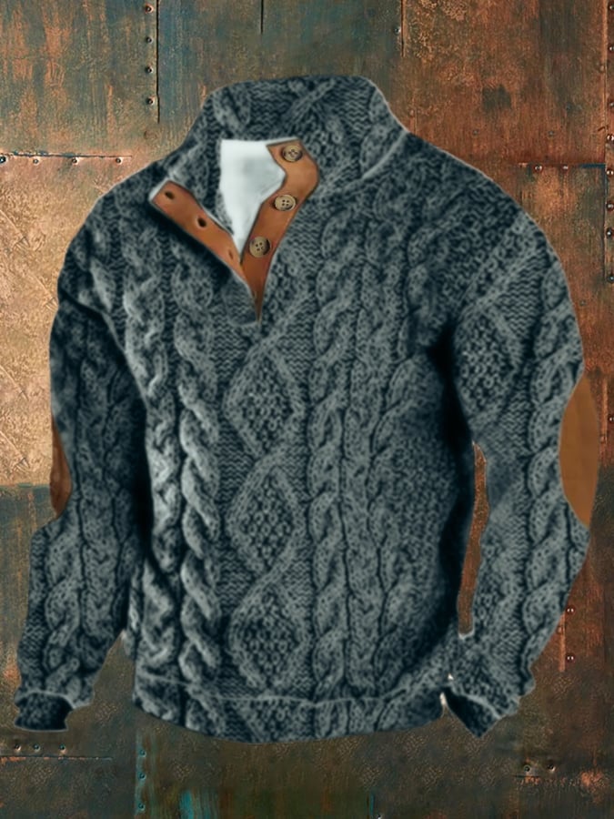 Sudadera casual estampado Buttons casual para hombre