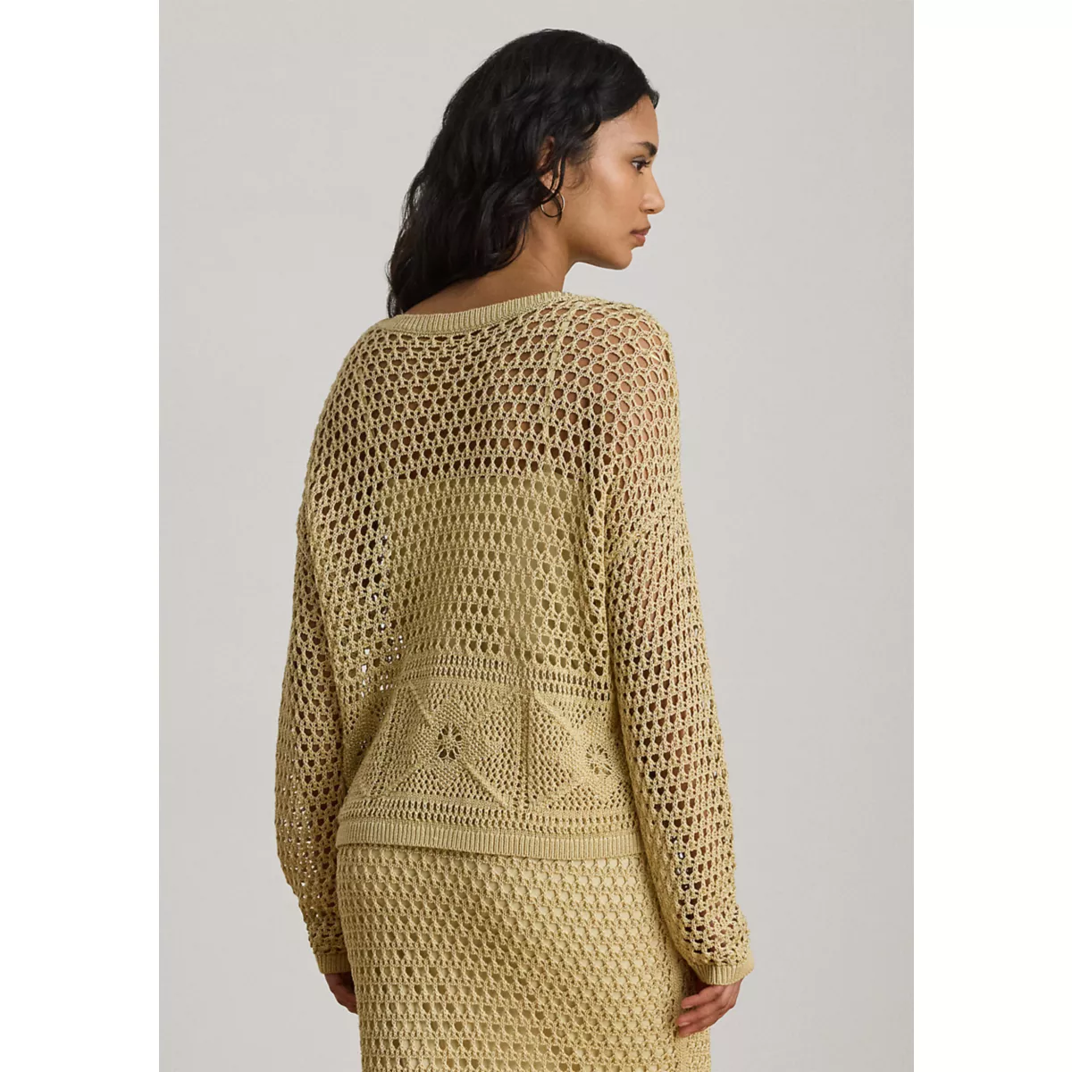 Petite Pointelle-Knit Linen-Blend Sweater - 2