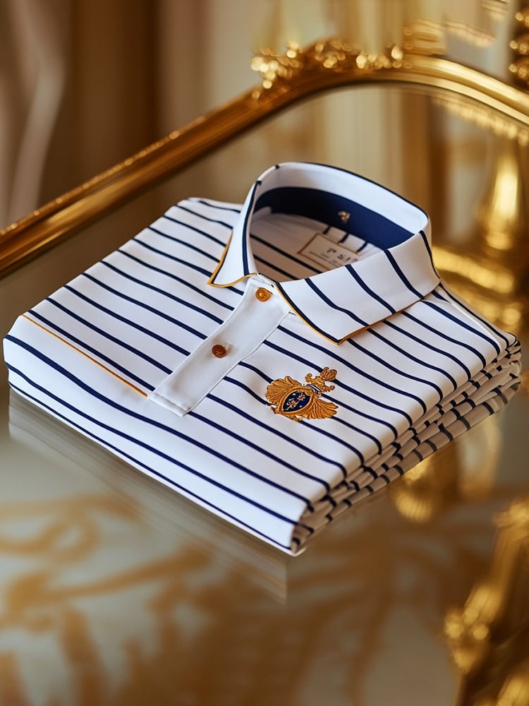 Camisa polo ejecutivo casual Button de manga corta para hombre