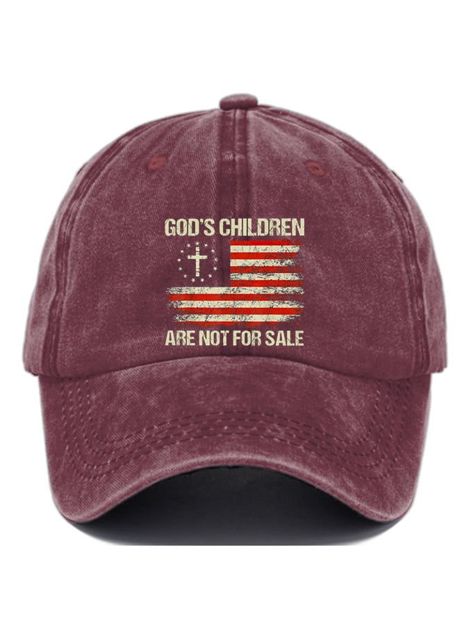 Gorras casual God'S Children Are Not For Sale estampado Baseball