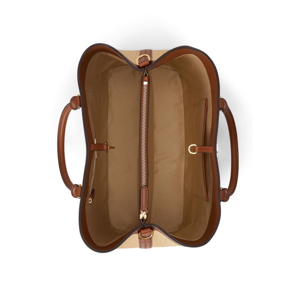 Straw & Leather Large Marcy Satchel - 5