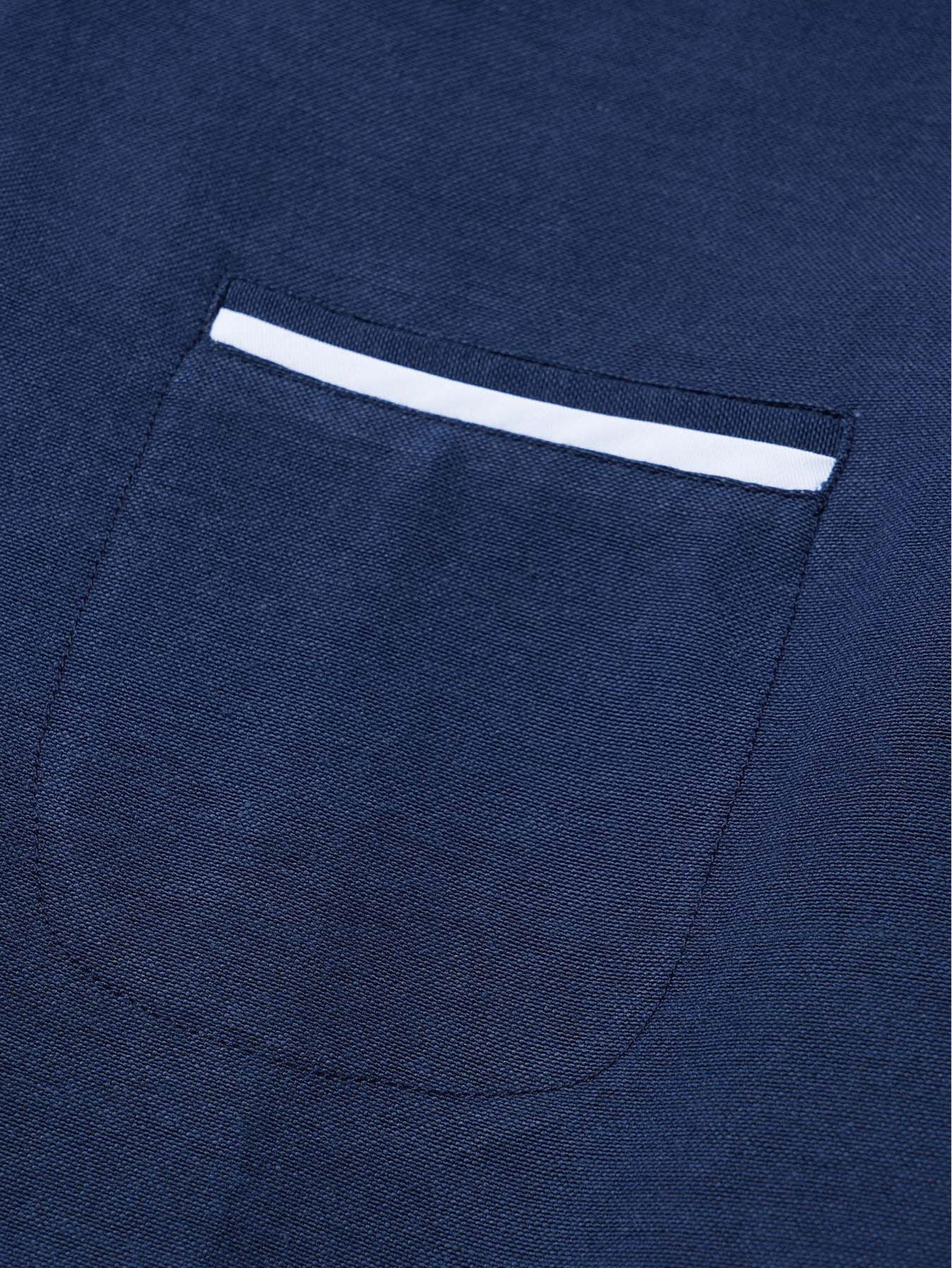 Camisa de manga larga Contrast Stand Collar