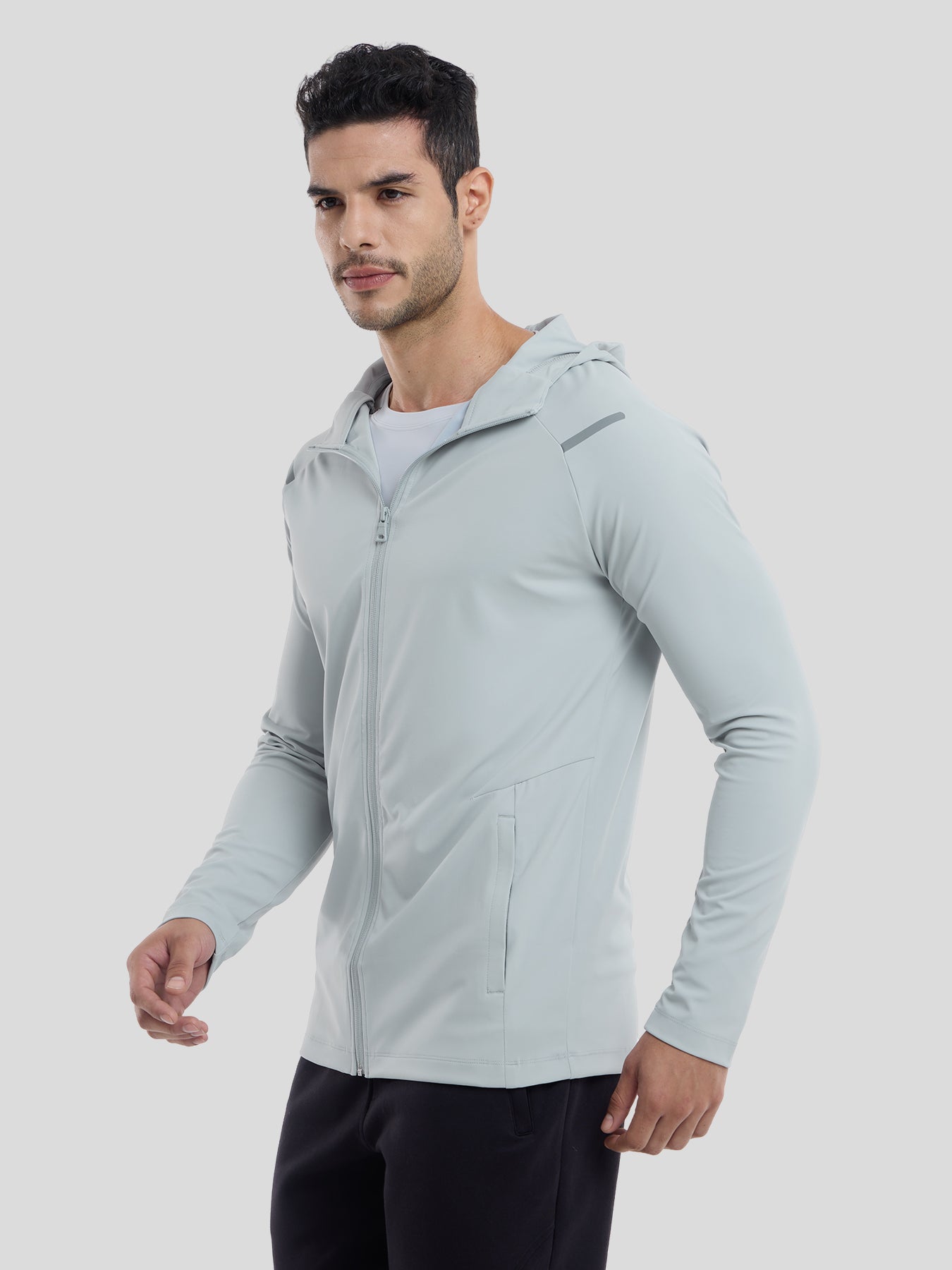 Chaqueta SmoothBlend Quick Dry Sports Fitness Hooded