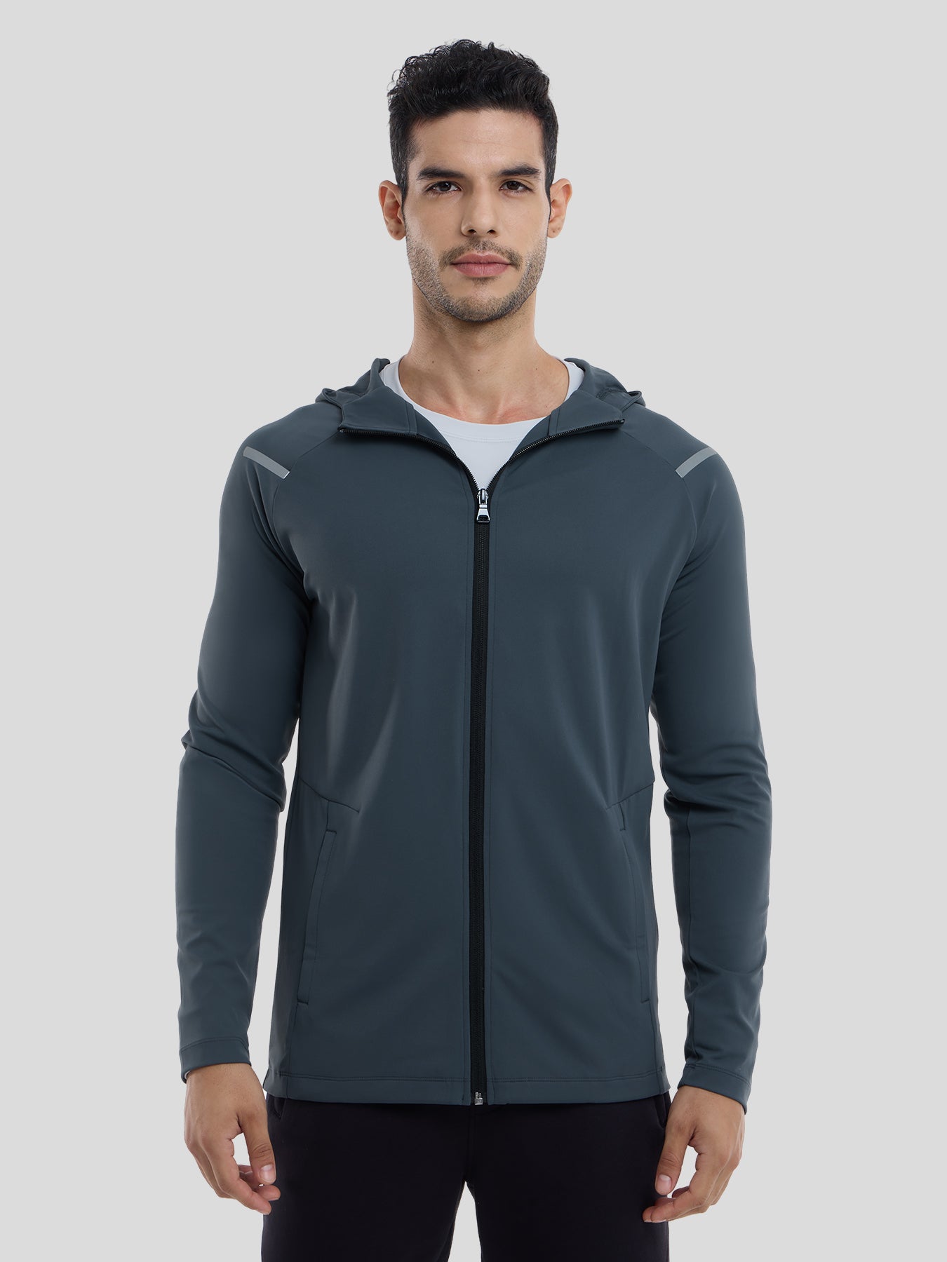 Chaqueta SmoothBlend Quick Dry Sports Fitness Hooded