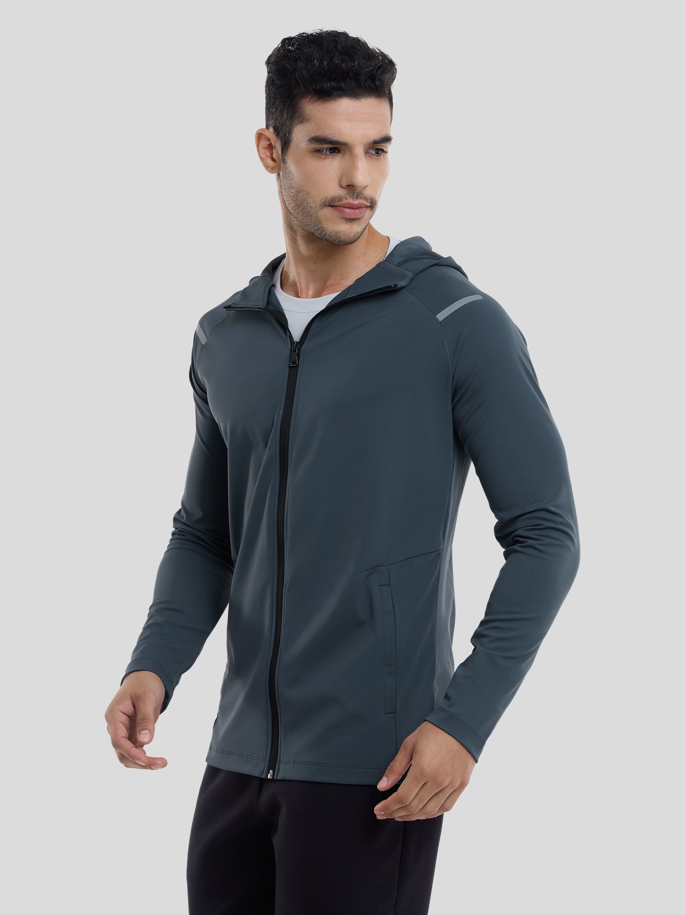 Chaqueta SmoothBlend Quick Dry Sports Fitness Hooded