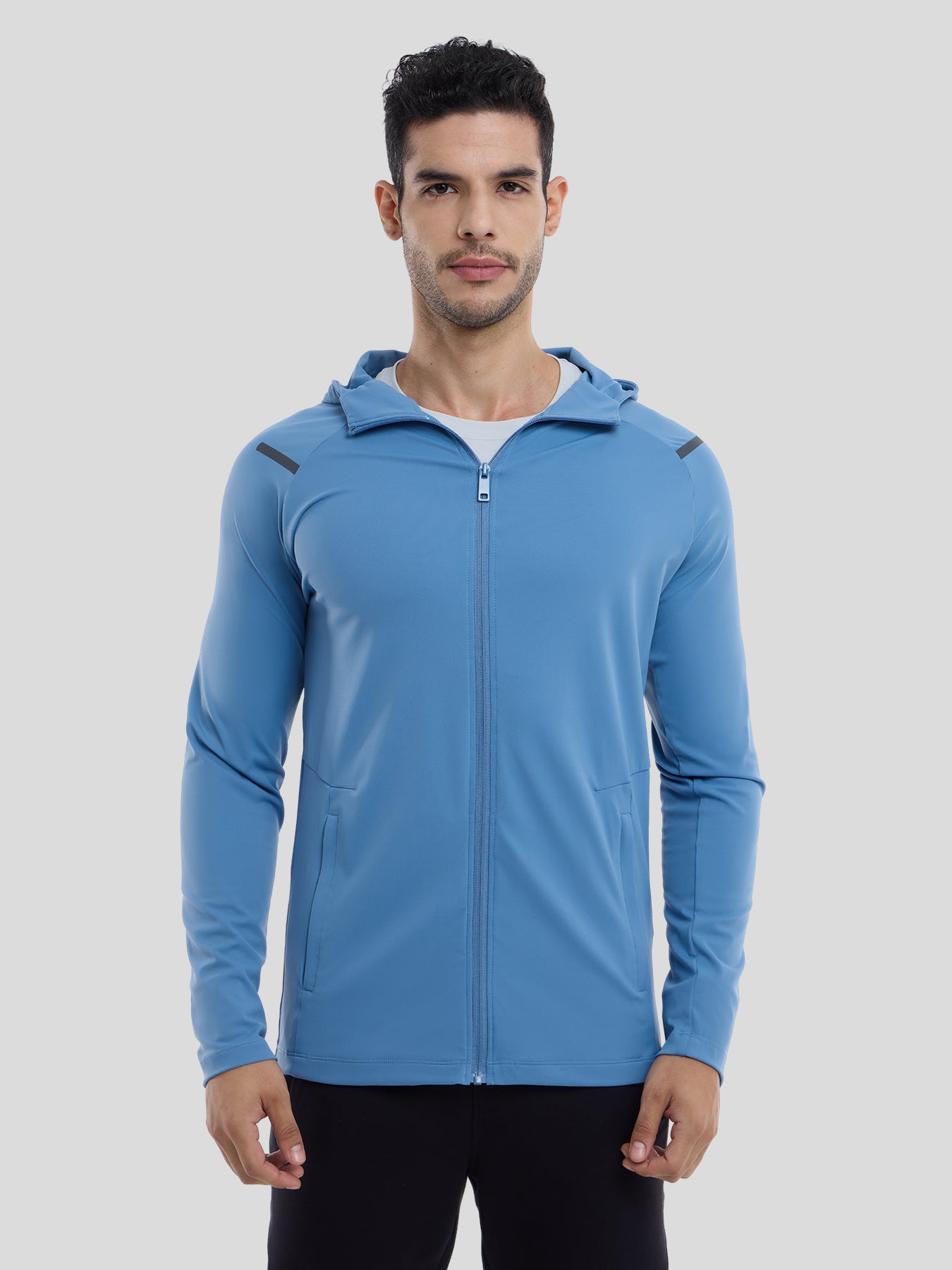 Chaqueta SmoothBlend Quick Dry Sports Fitness Hooded
