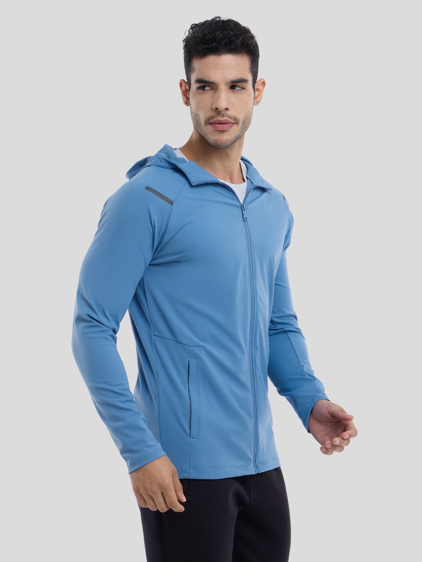 Chaqueta SmoothBlend Quick Dry Sports Fitness Hooded