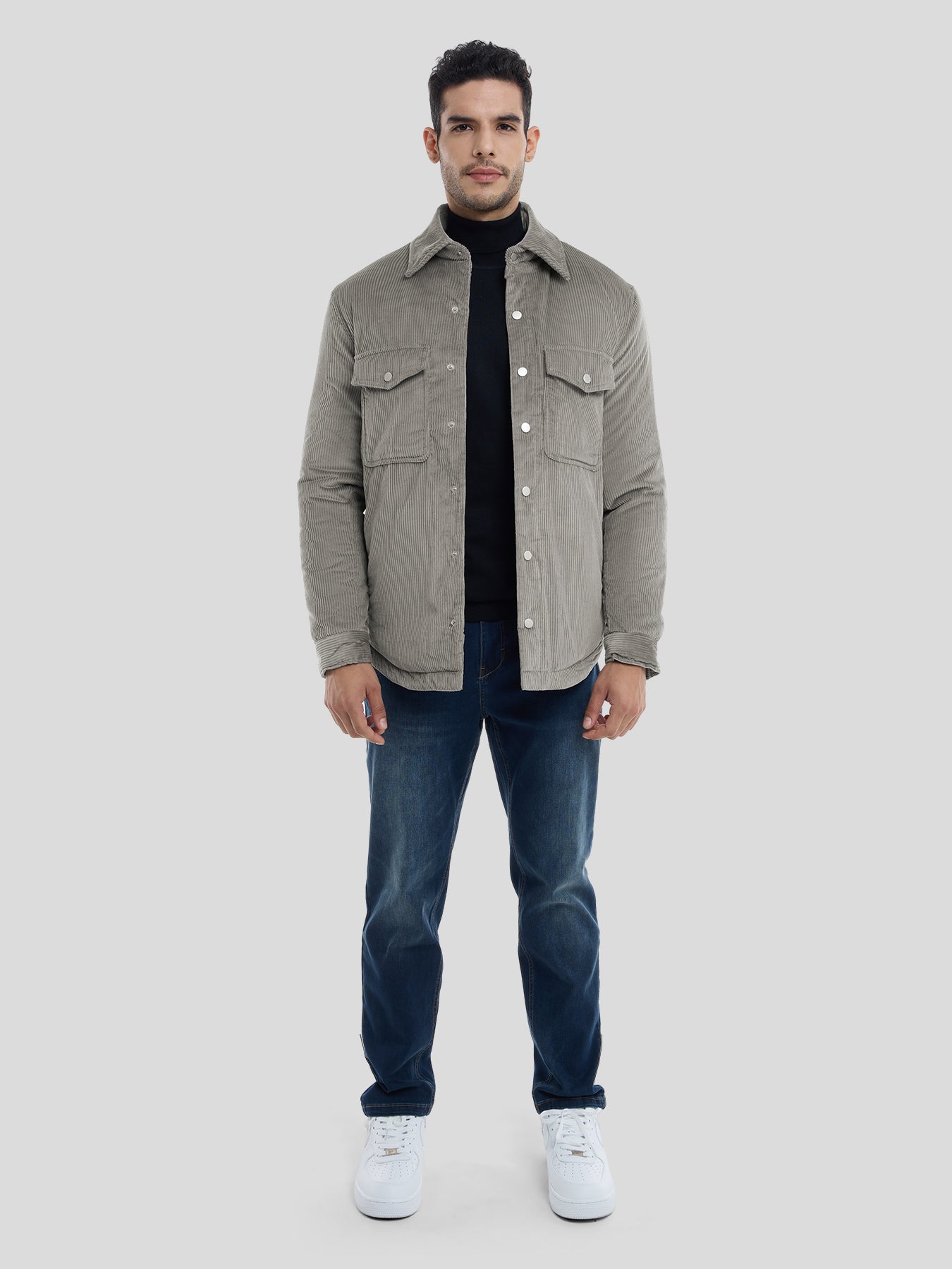 Chaqueta pana Quilted