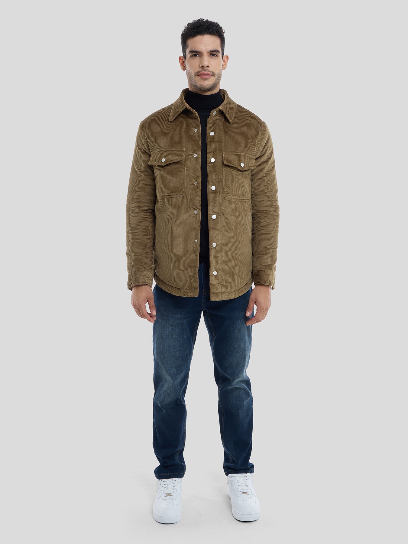 Chaqueta pana Quilted
