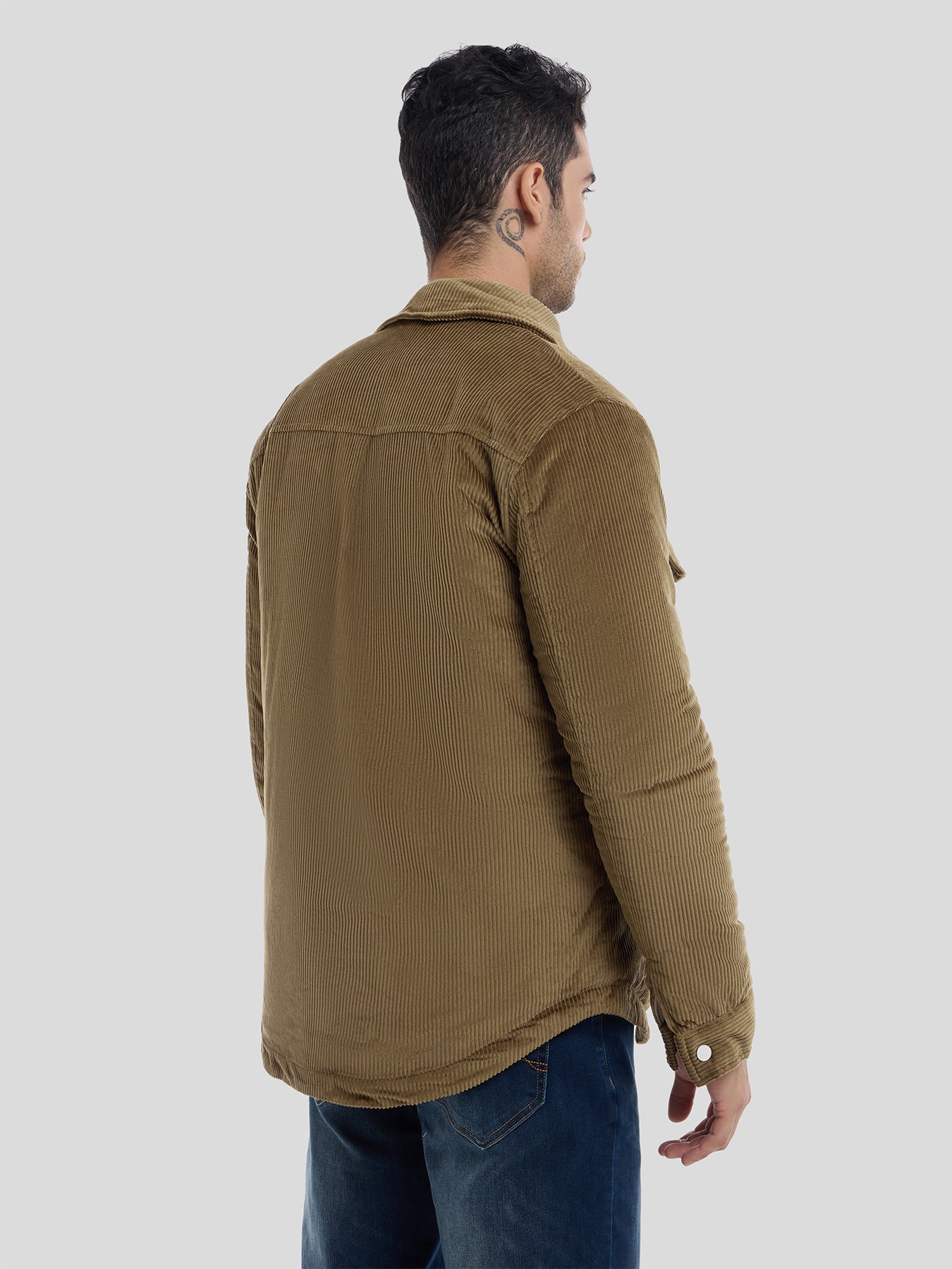 Chaqueta pana Quilted