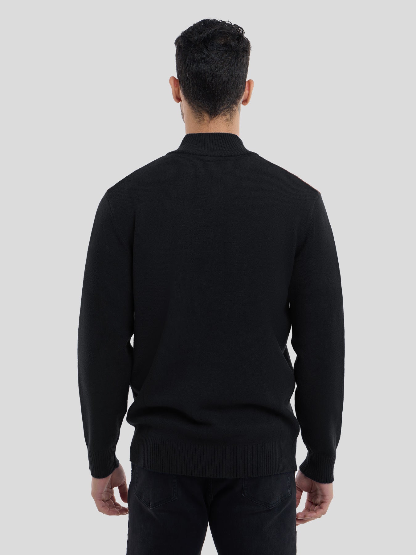 Gentletejido Half-Zip Contrast Color Sweater