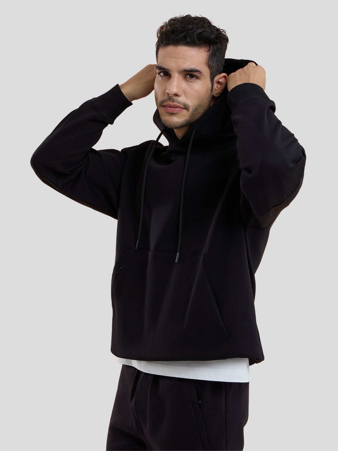 Sudadera CozySpacer Kangaroo bolsillo con gorrasucha