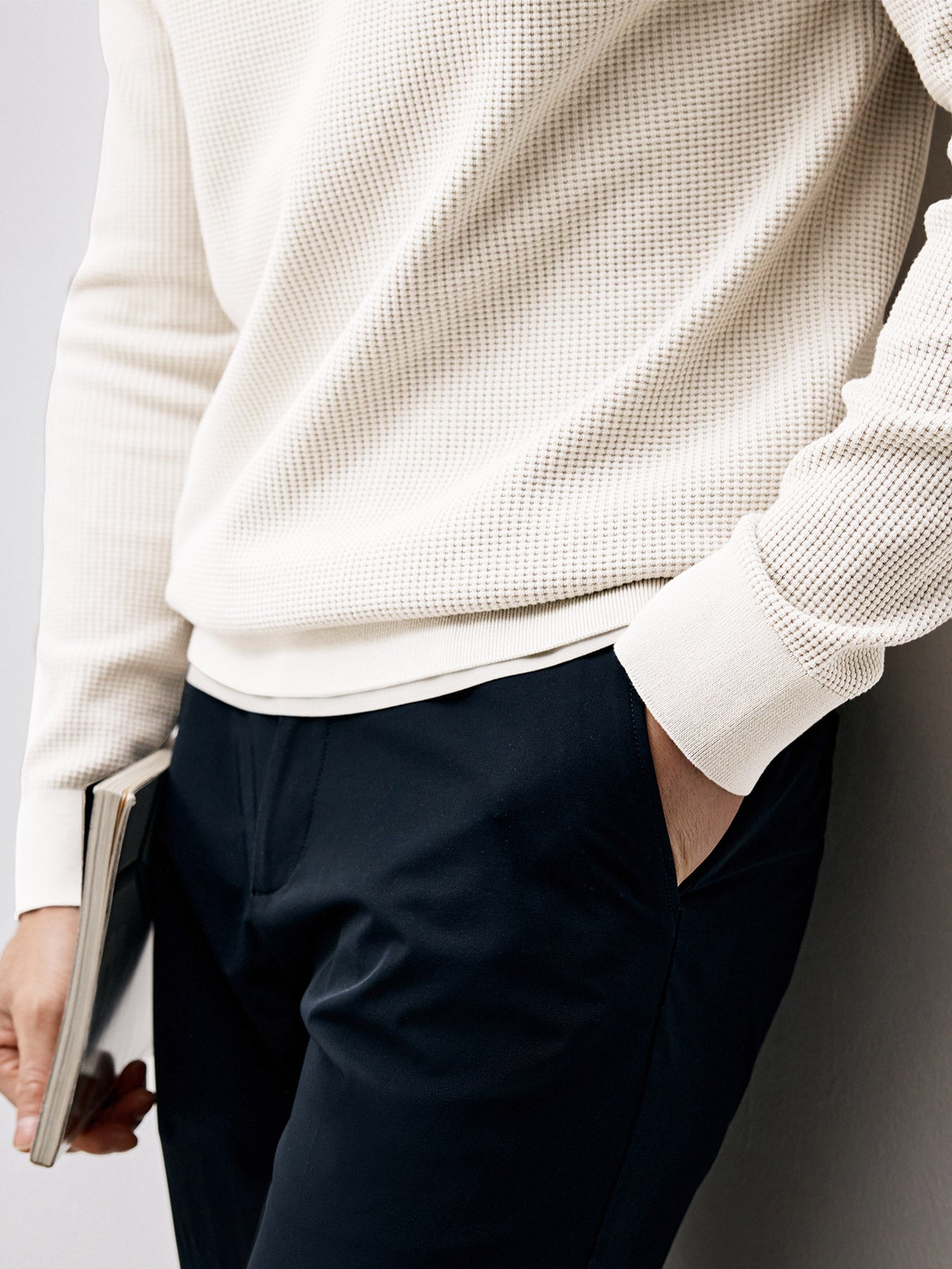 Gentletejido Buttoned Waffle Sweater