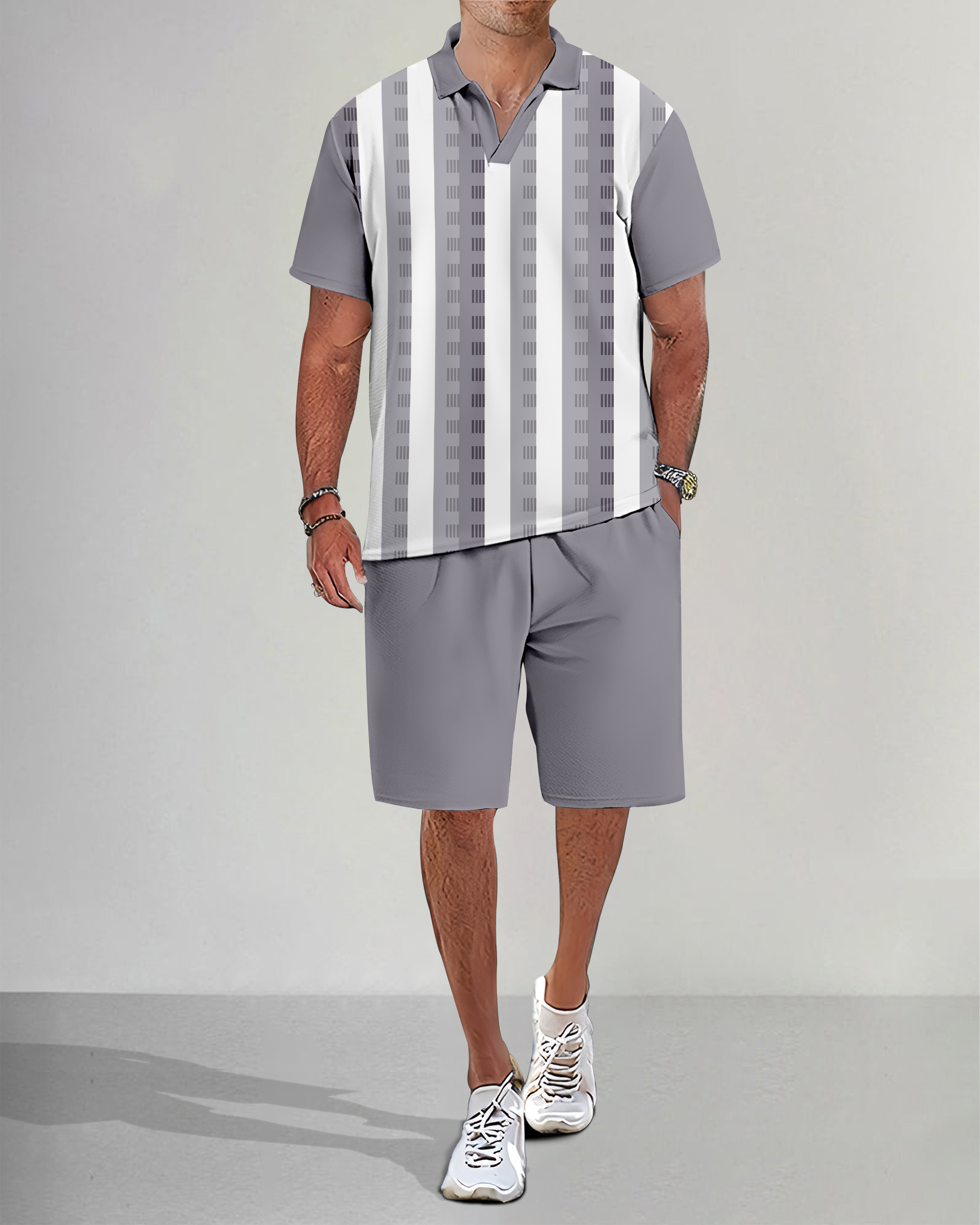 Suitmens casual Summer POLO Set 017 para hombre