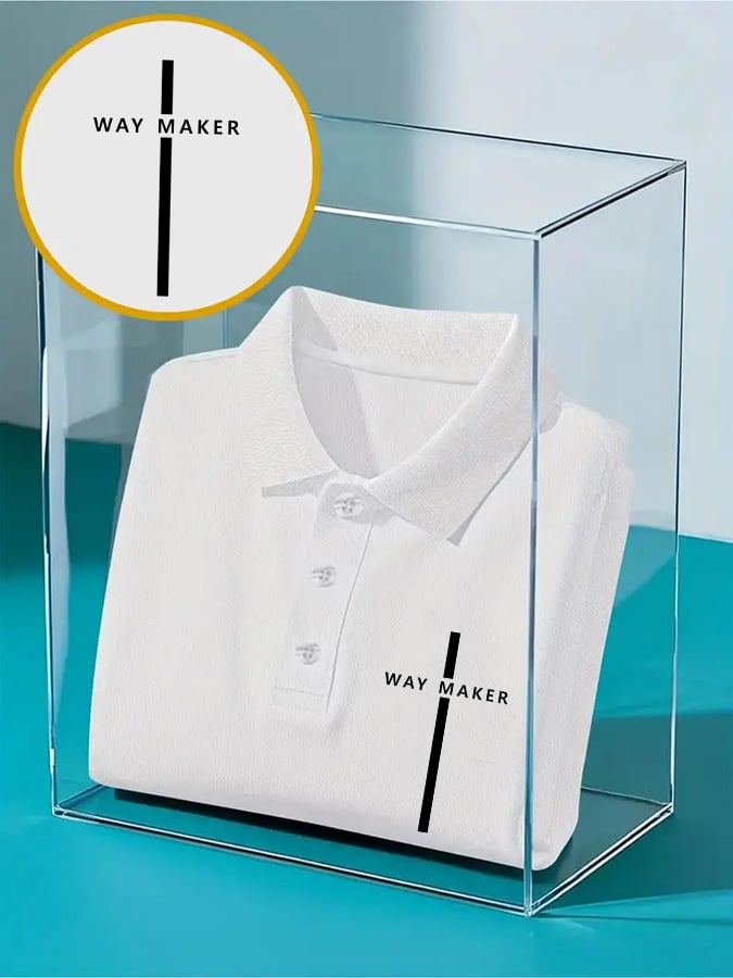Camisa polo casual Christian Faith estampado para hombre
