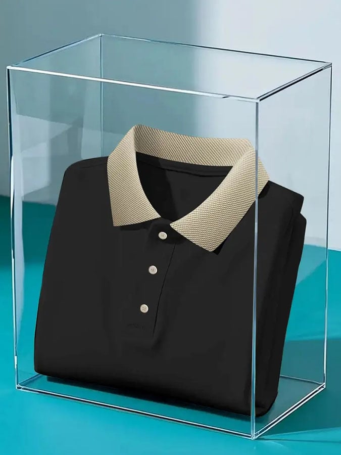 Camisa polo casual clásico Contrast diseño de manga corta para hombre