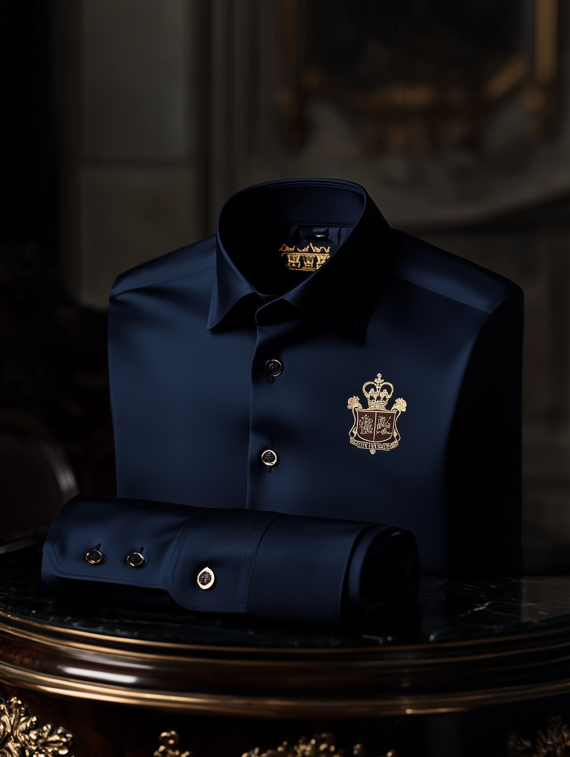Camisa Baroque de manga corta con botones para hombre
