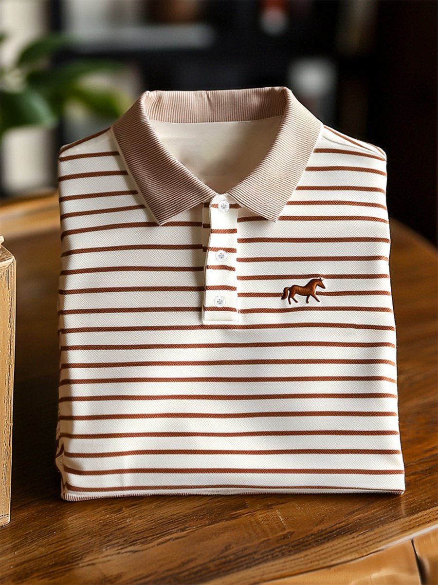 Camisa polo ejecutivo casual Button de manga corta para hombre