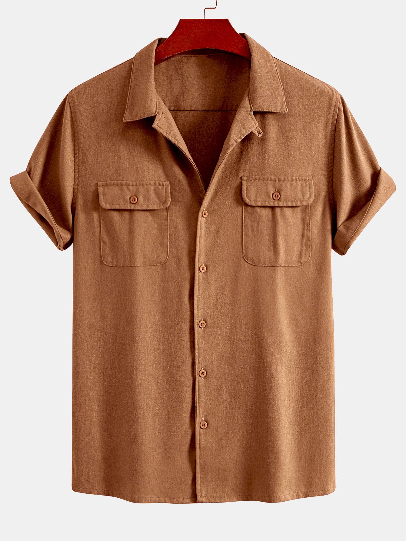 Camisa de lino Cuban With Pockets