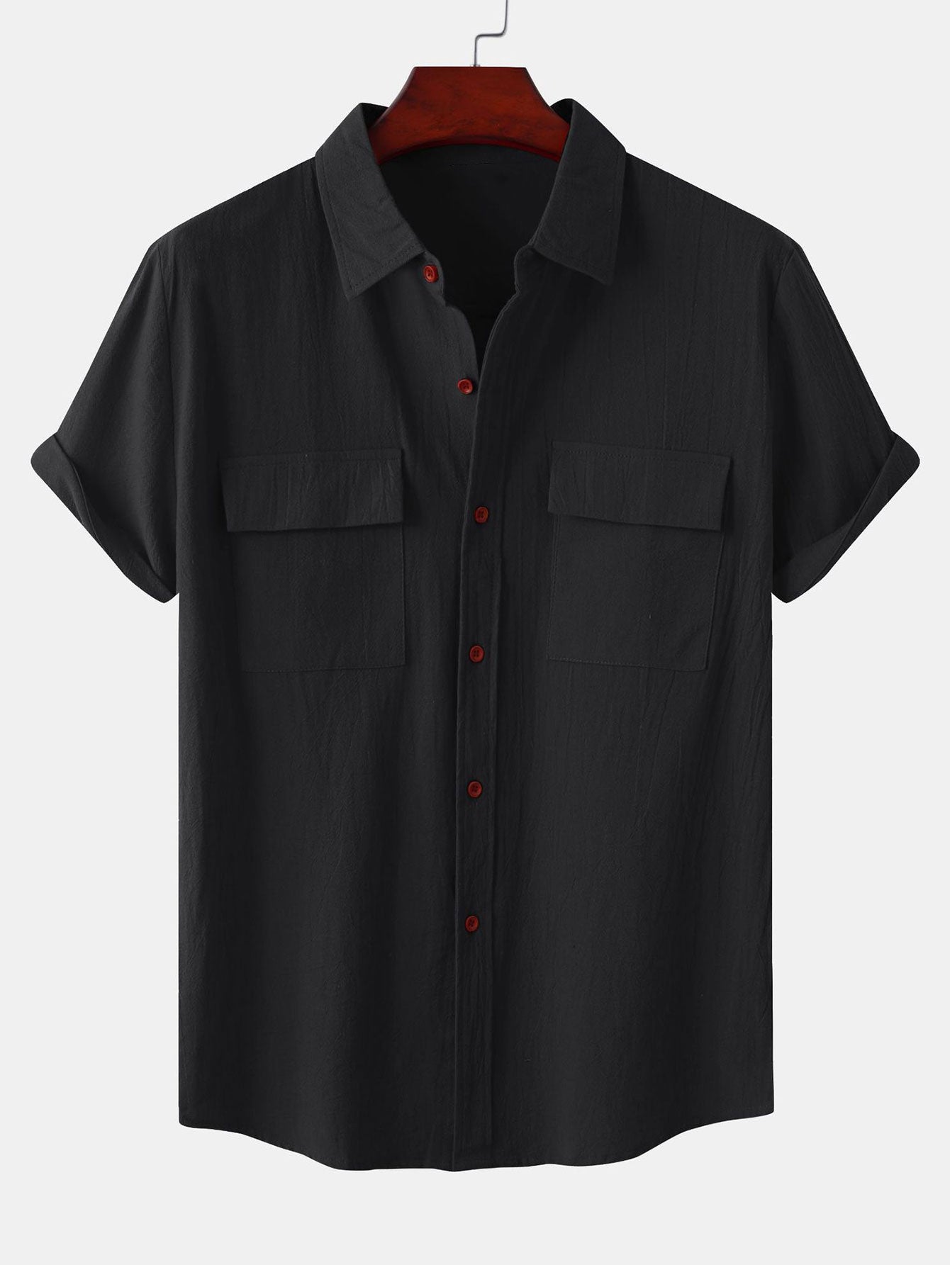 Camisa Man Button Up With Patch Pockets