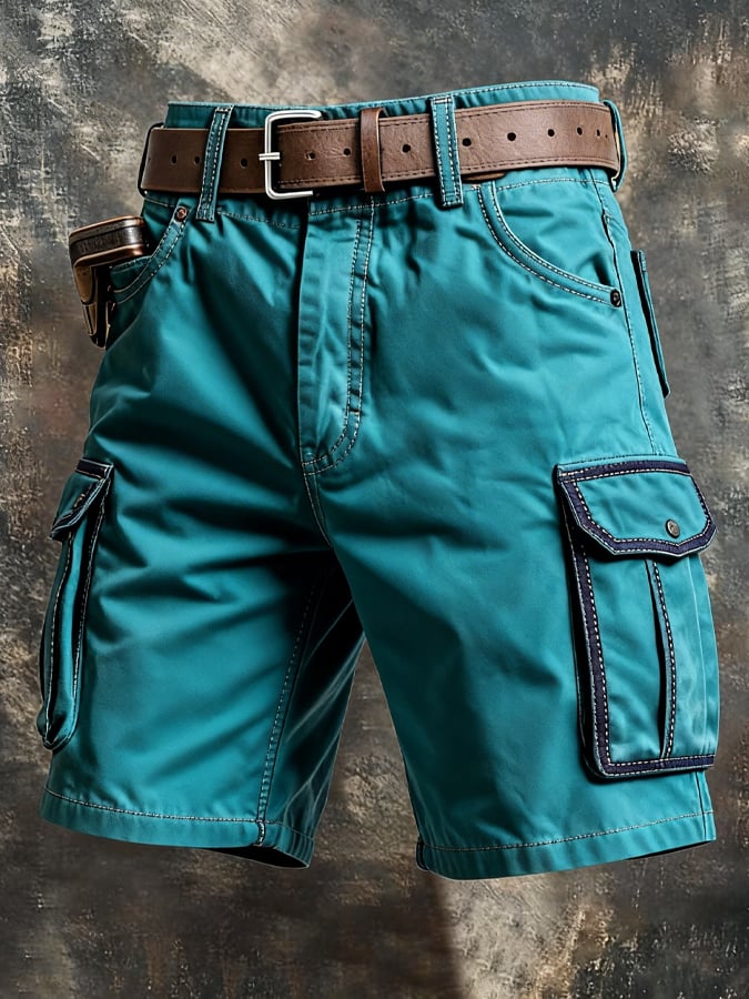 Shorts retro para exterior Functional para trabajo para hombre