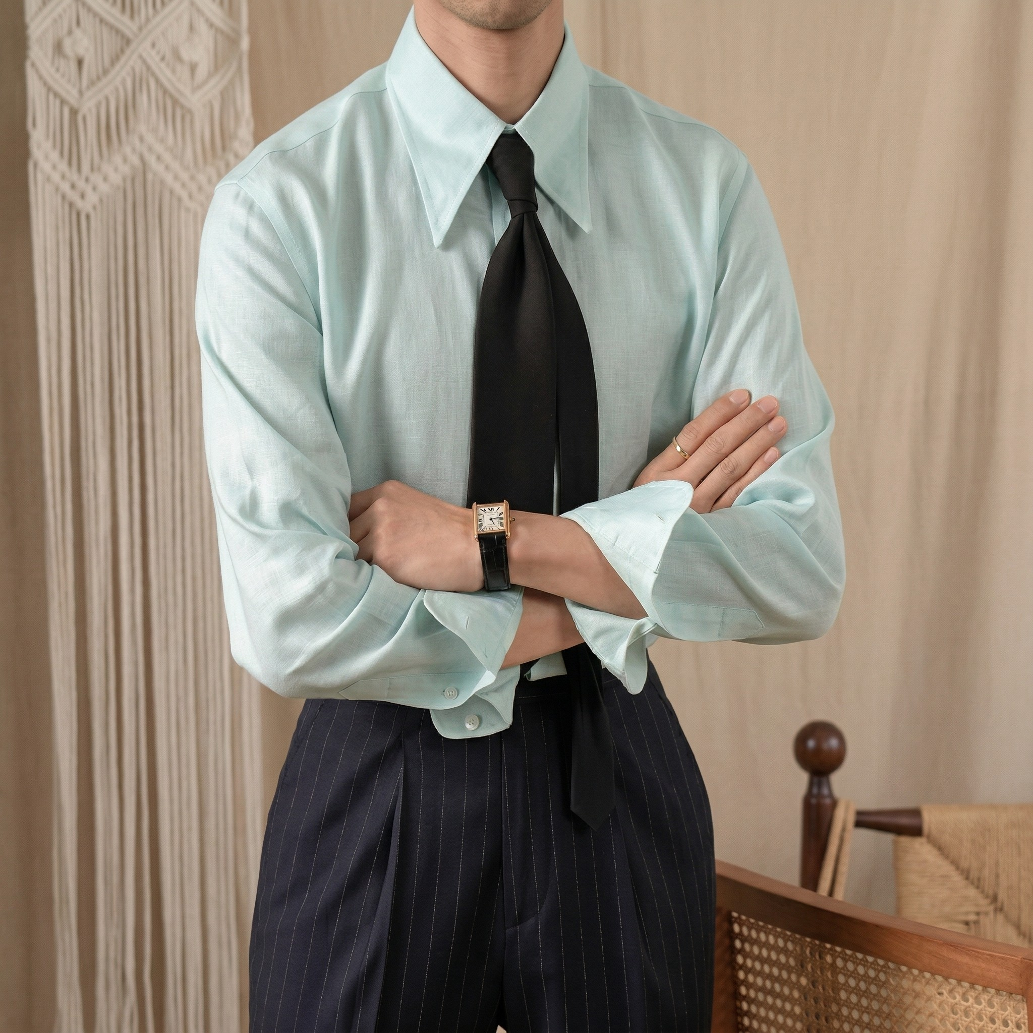 Camisa Capri de lino Set