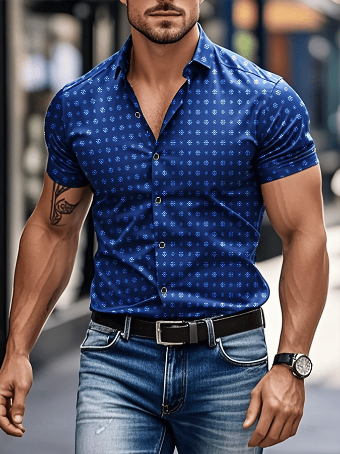 Camisa ejecutivo de manga corta para hombre