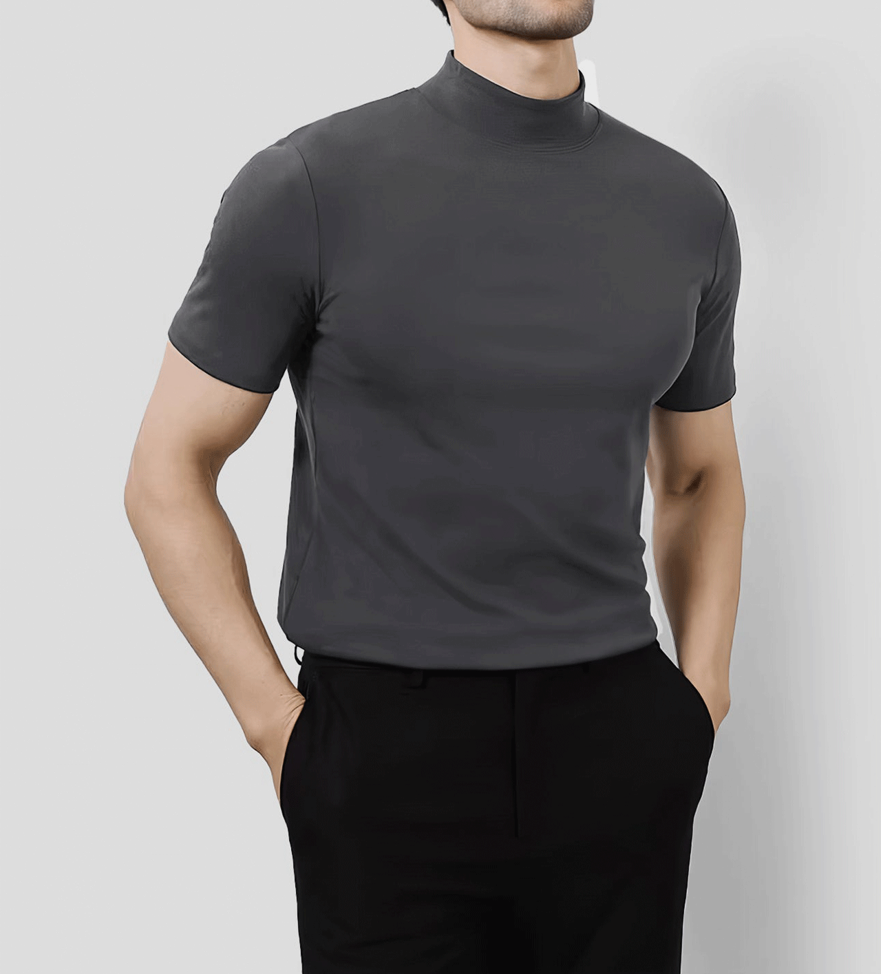 StayCool 2.0 Mock Neck de manga corta Tee