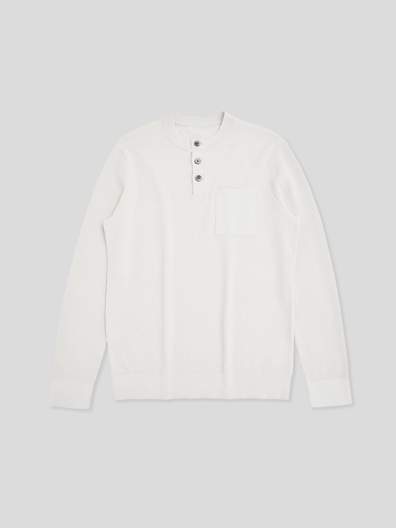 Gentletejido Buttoned Waffle Sweater