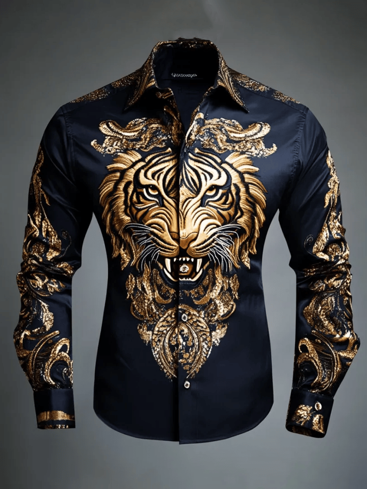 Camisa de lujo Gorgeous de manga larga para hombre