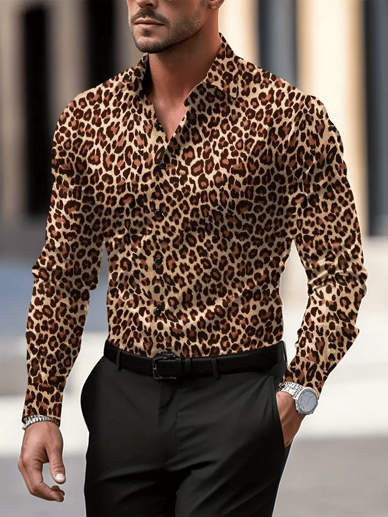 Camisa a cuadros ejecutivo de manga larga para hombre